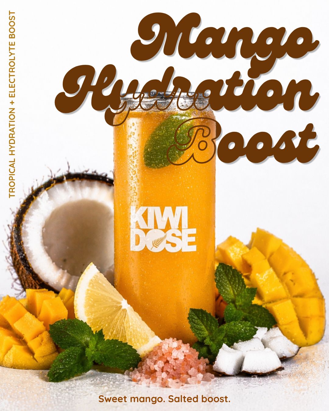 Mango Hydration Boost with fresh mango, coconut and mint